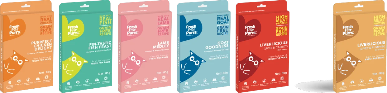 Fresh For Purrs cat meals and toppers